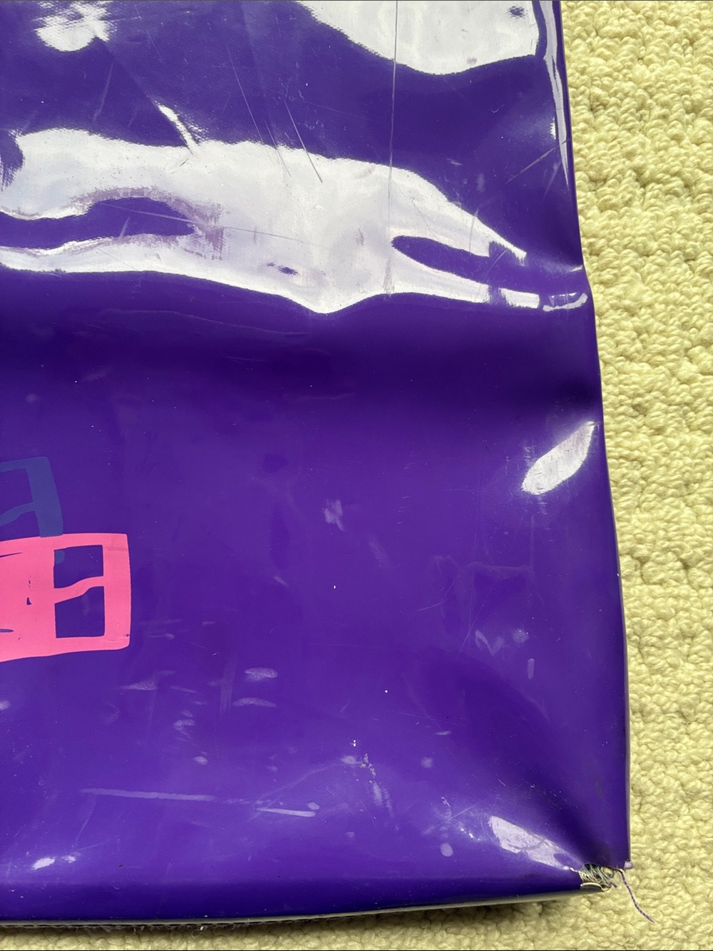 Swatch Vintage Purple Vinyl Tote Bag Watch Strap Graphic Print - Picture 4 of 12